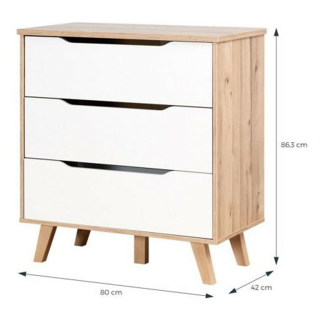 Ladenkast Vankka Hout Ek (80 x 42 x 86,3 cm)