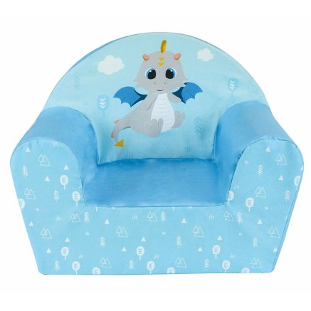 Armstoel Fun House LEON LE DRAGON Blauw Schuim 42 x 52 x 33 cm