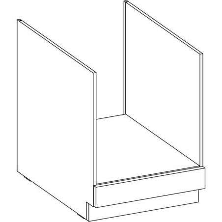 Mobile per forno Grigio 60 x 51,6 x 85 cm