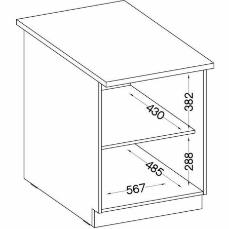 Gemakkelijk verplaatsbare meubels Sonoma Ek 60 x 51,6 x 85 cm