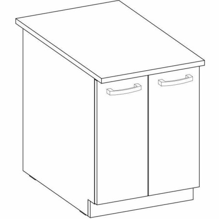 Gemakkelijk verplaatsbare meubels Sonoma Ek 60 x 51,6 x 85 cm