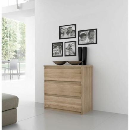 Cassettiera Chelsea 111,9 x 100,7 x 77 cm Marrone 2