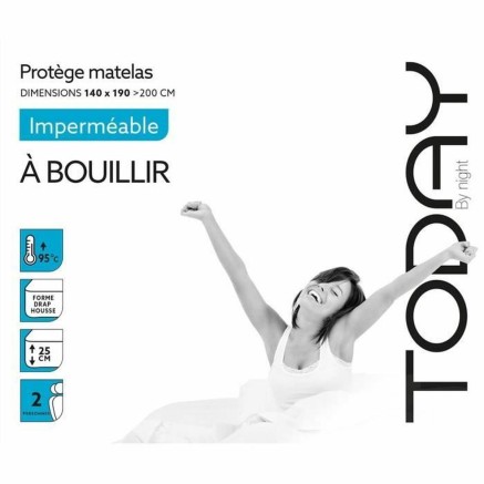 Protector de colchón TODAY Waterproof Blanco 140 x 190 cm 2
