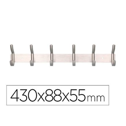 Appendiabiti Liderpapel PH01 Argentato Metallo 2