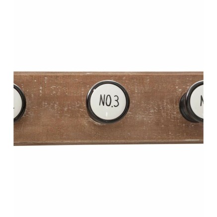 Appendiabiti da parete Atmosphera Numeri 6 Grucce 66 x 8,5 x 8,8 cm Le 2