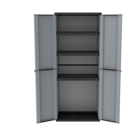 Klerenkast Terry jline268 Zwart Zwart/Gris Hars Plastic 68 x 37,5 x 16 2