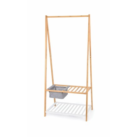Hattestativ Domopak Living Schuhschrank Bambus 70 x 45 x 160 cm 2