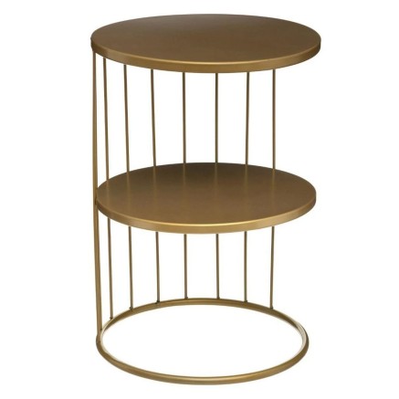 Hoofdtafel Atmosphera Kobu Gouden Metaal 36 x 36 x 52 cm