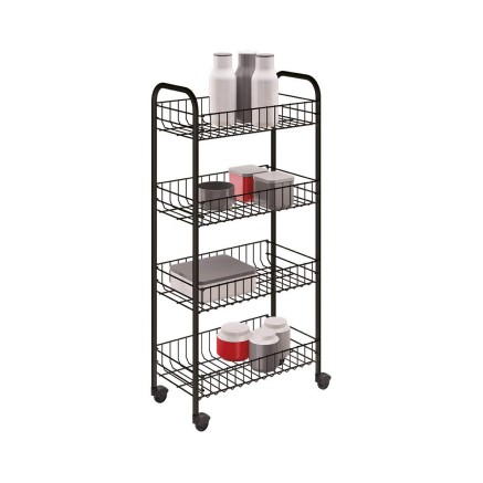 Carro Multiusos Metaltex Pisa 41 x 23 x 84 cm 2