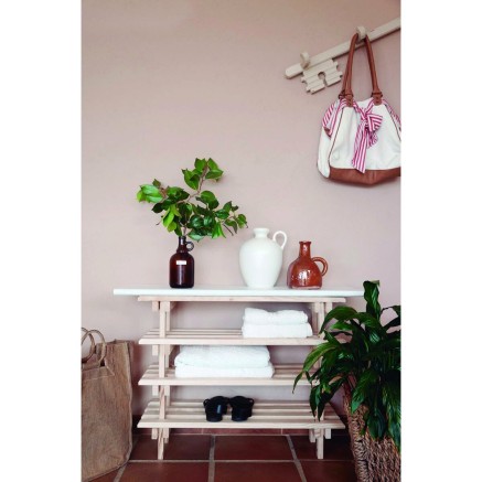 Zapatero Astigarraga Evolution Natural Pino Apilable 30 x 25,9 x 75 cm 2