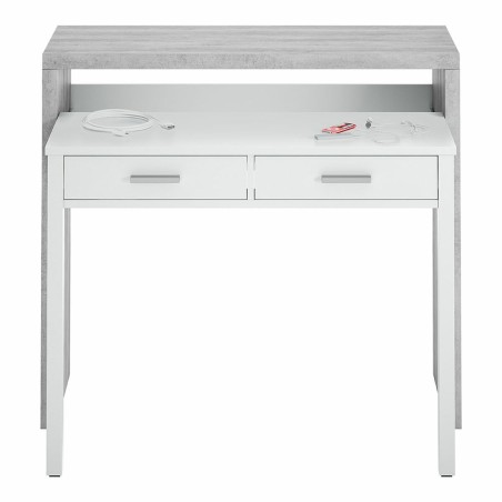 Schreibtisch Forés Weiß 98,5 X 36 X 87,5 CM Metall MDF