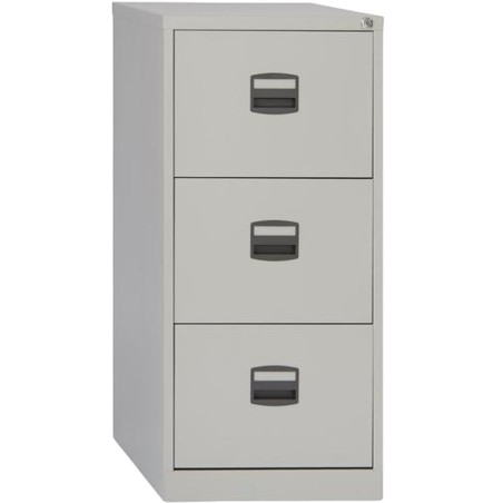Armadio per archiviazione Bisley 3 cassetti Grigio A4 Metallo Acciaio