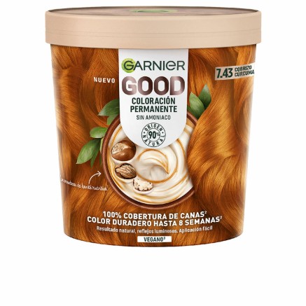 Coloración Permanente Garnier Good Sin amoniaco Nº 7.43 Cobrizo Cúr