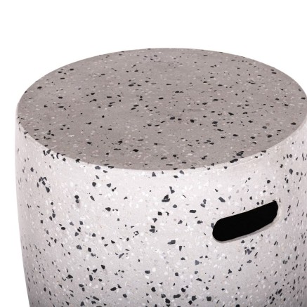 Taburete Terrazzo Blanco 40 x 40 x 45 cm 2