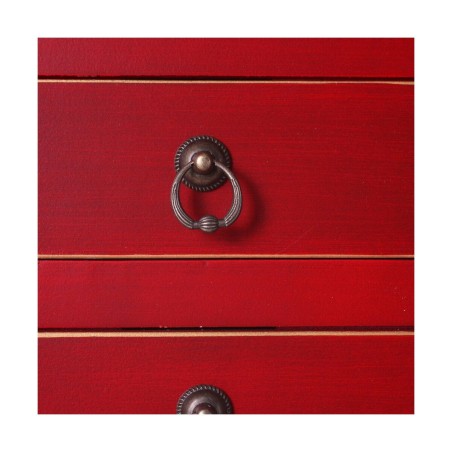 Meuble d'Entrée ORIENTE Rouge Doré 95 x 26 x 90 cm