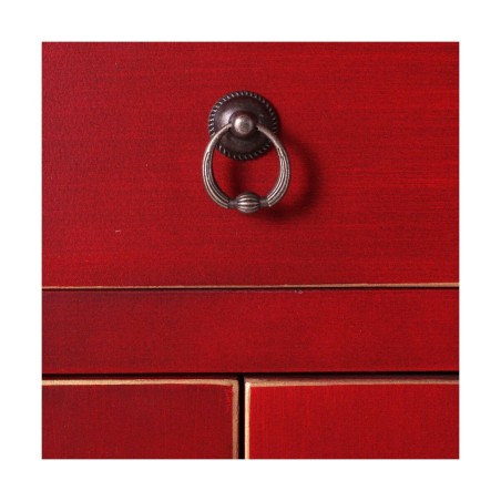 Credenza ORIENTE Rosso Dorato Legno Ferro Legno MDF 63 x 33 x 131 cm