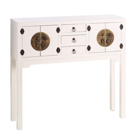 Ingresso ORIENTE Bianco Dorato 95 x 26 x 90 cm