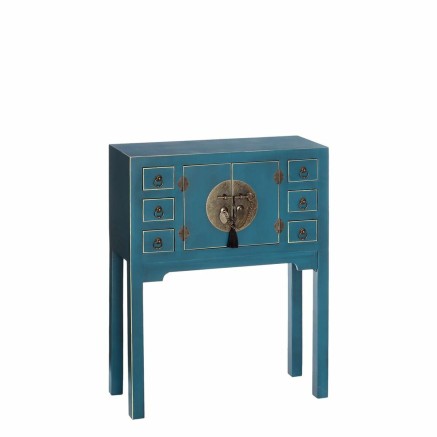 Gang ORIENTE Blauw Gouden 63 x 26 x 80 cm