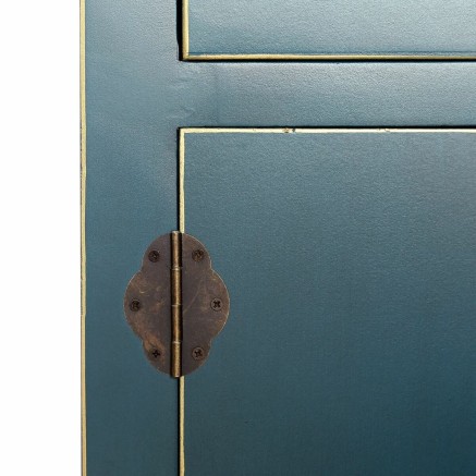Armario ORIENTE Azul Hierro DMF 55 x 33 x 185 cm 2