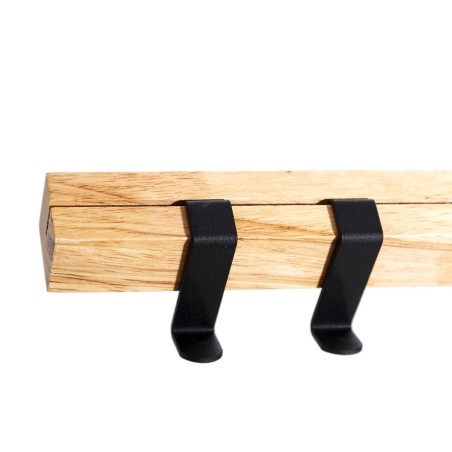 Wandkapstok 75 x 21 x 13 cm Metaal Hout industrial