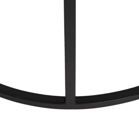 Mesa auxiliar Marrón Negro Metal Hierro Madera MDF 62,5 x 62,5 x 73 c