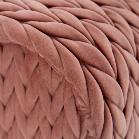 Panca 111 x 44 x 41,5 cm Tessuto Sintetico Rosa Metallo