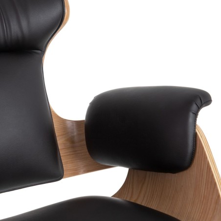 Sillón de Oficina Negro Natural 68 x 62 x 85 cm