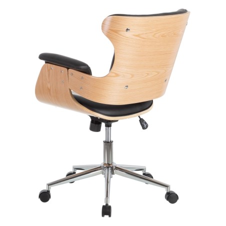 Sillón de Oficina Negro Natural 68 x 62 x 85 cm