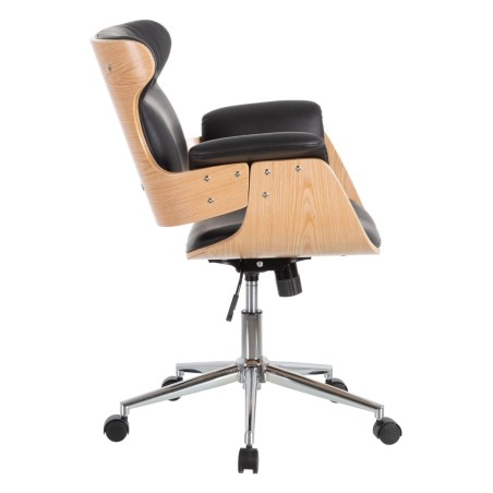 Sillón de Oficina Negro Natural 68 x 62 x 85 cm