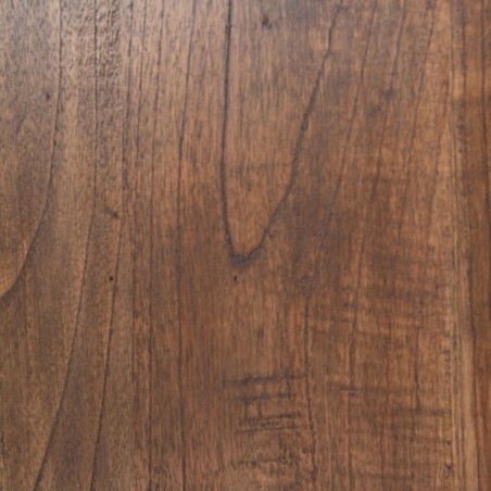 Credenza Azzurro Marrone Legno Metallo Ferro legno di mindi 120 x 40 x