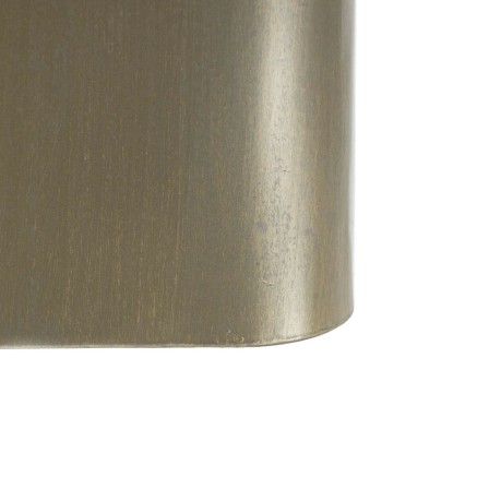 Mesa auxiliar 50,5 x 50,5 x 51 cm Cristal Negro Dorado Metal 2