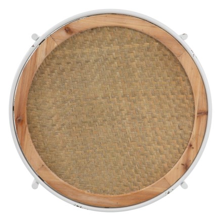 Mesa auxiliar 50 x 50 x 53,5 cm Metal Blanco 2