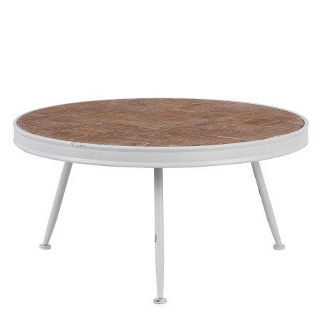 Hoofdtafel Wit Natuurlijk 74,5 x 74,5 x 38 cm