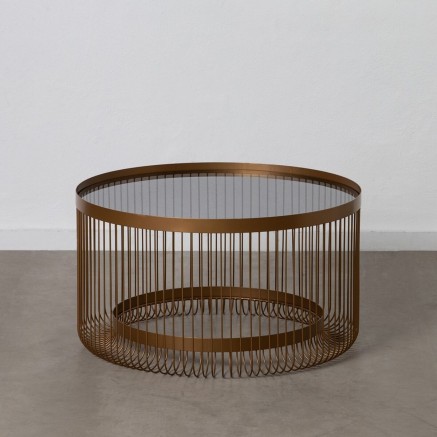 Hoofdtafel Gouden 81 x 81 x 45,5 cm