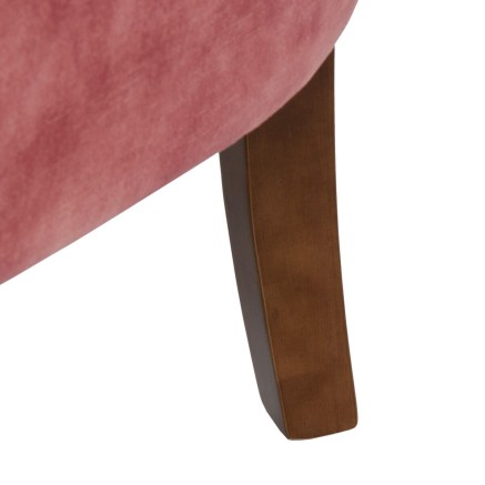Fauteuil 77 x 64 x 88 cm Tissu Synthétique Bois Rouge foncé 2
