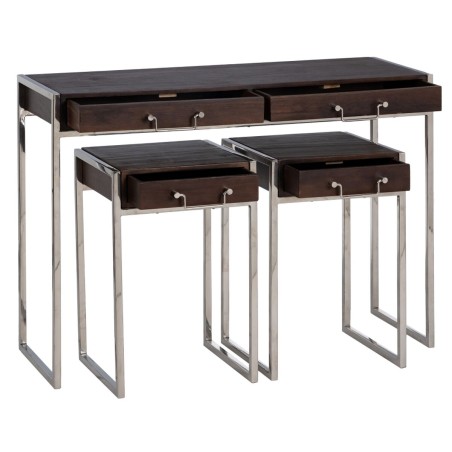 Ensemble de meubles Marron Argenté 114 x 40,6 x 81,3 cm