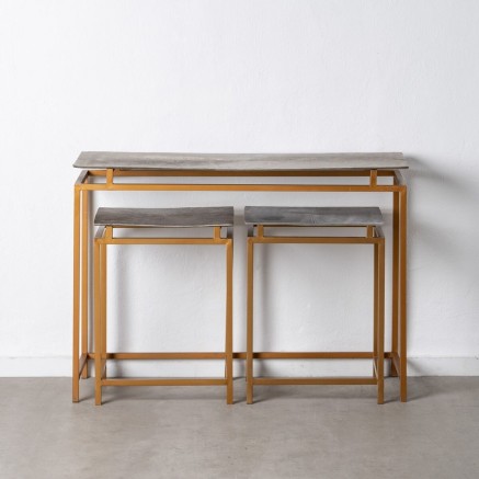 Set di mobili Dorato Argentato 109 x 38,1 x 78,7 cm 2