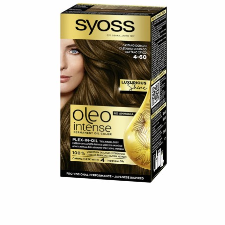 Teinture permanente Syoss Oleo Intense Sans ammoniaque Nº 4-60 Marron