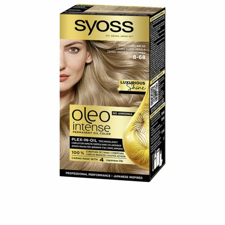 Teinture permanente Syoss Oleo Intense Sans ammoniaque Nº 8-68 Blond