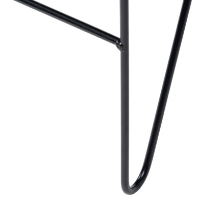 Puff synthetische Stoffe Metall Gelb 40 x 40 x 35 cm 2