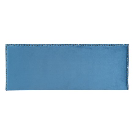 Headboard 160 x 6 x 60 cm Synthetic Fabric Blue