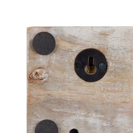 Wandkapstok 30 x 7 x 16 cm Metaal Hout 2