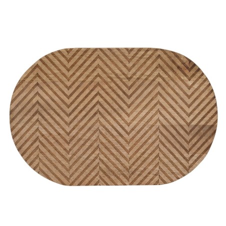 Tavolo aggiuntivo 60 x 39,5 x 60 cm Naturale Nero Metallo Legno (2 Uni