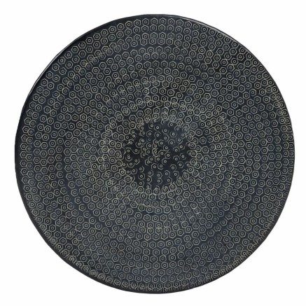 Bijzettafel 66 x 66 x 34,5 cm Zwart Aluminium (3 Stuks) 2