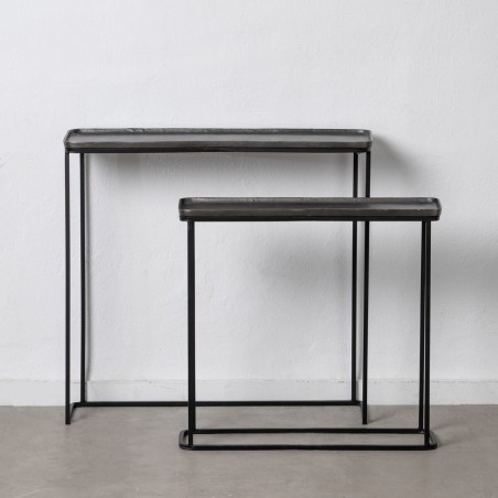 Ensemble de meubles Noir Gris 84 x 26 x 78 cm