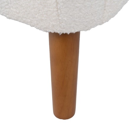 Fauteuil 72 x 78 x 82 cm Bois d'hévéa Blanc 2