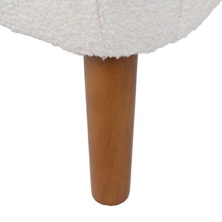 Fauteuil 72 x 78 x 82 cm Bois d'hévéa Blanc
