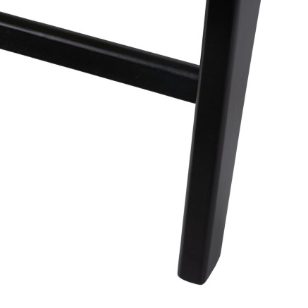 Sillón Negro Natural Madera Ratán Madera de caucho 60,5 x 73,5 x 72, 2