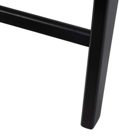 Poltrona Nero Naturale Legno Rattan Legno d'albero della gomma 60,5 x