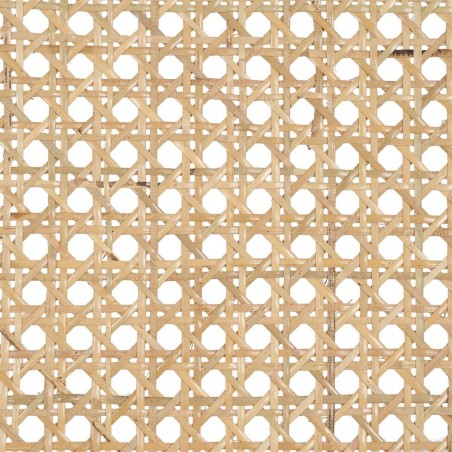 Leunstoel Zwart Natuurlijk Hout Rotan Rubberwood 60,5 x 73,5 x 72,5 cm